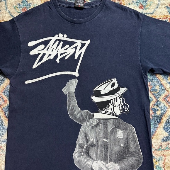 Vintage Stussy Graffiti T-shirt Medium - Picture 4 of 5